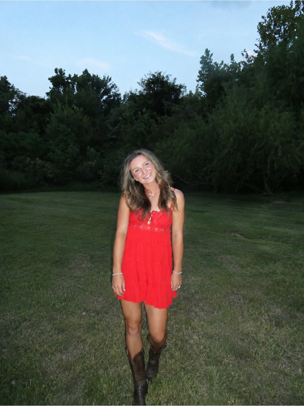 Red Lace Sleeveless slip Dress - Triple Threads